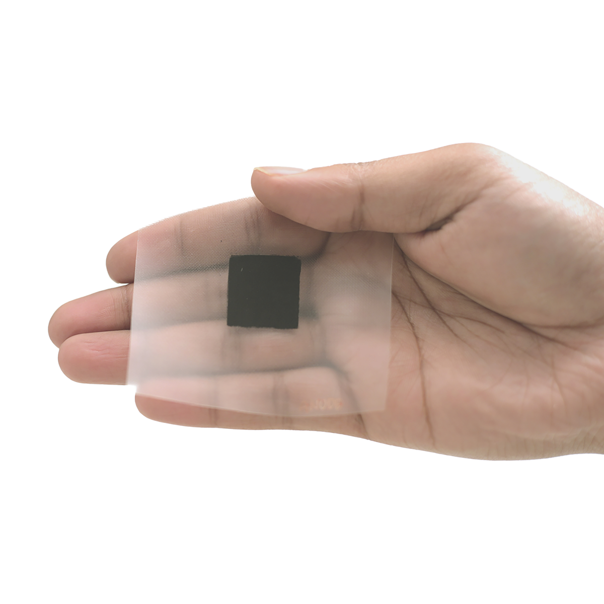 Hand holding material made from air